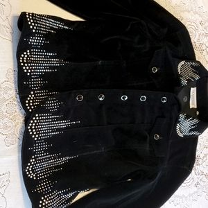Christine Alexander Black Velvet Jacket